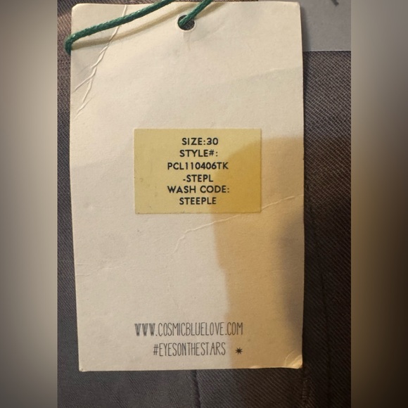 Stitch Fix Cosmic Blue Love Stylish Women's Gray Cargo Pants NWT size 30 - Picture 8 of 11